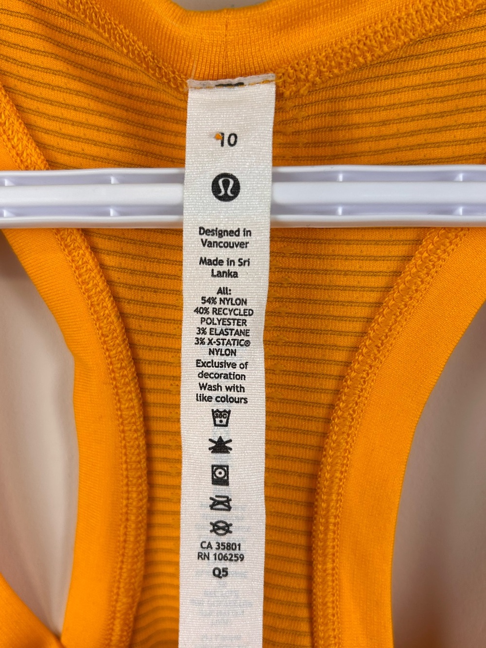 Lululemon Swiftly Tech Racerback Tank Orange Size 10 Running Yoga - Picture 3 of 5